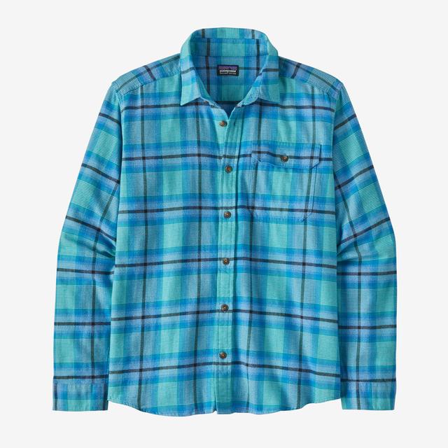 Patagonia L/s Lw Fjord Flannel Shirt Ocean: Subtidal Blue