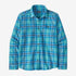 Patagonia L/s Lw Fjord Flannel Shirt Ocean: Subtidal Blue