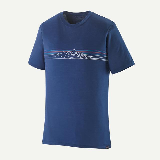 Patagonia Capilene Cool Merino Blend Graphic Shirt Clement Blue