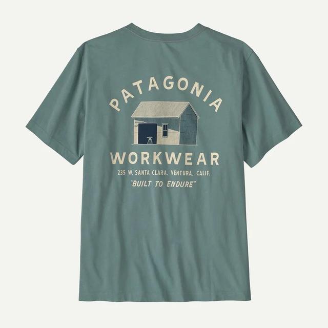 Patagonia Mens Forge Born T Shirt Blue Sage