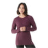 Smartwool Classic All-season Merino Base Layer Crew Eggplant