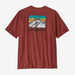 Patagonia Line Logo Ridge Pocket Responsibili-tee Burnished Red