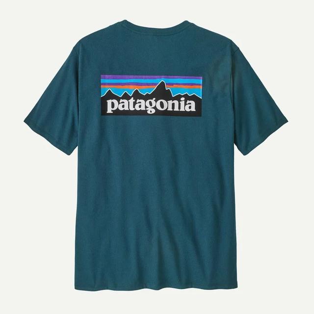Patagonia P 6 Logo Responsibili Tee Glacial Blue