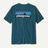 Patagonia P 6 Logo Responsibili Tee Glacial Blue