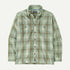 Patagonia Mens L/s Island Hopper Shirt lichen green