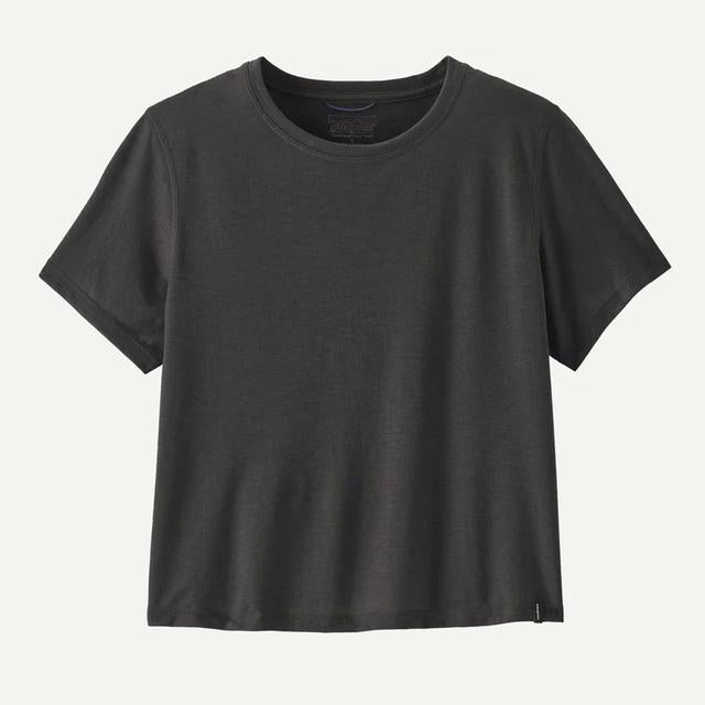 Patagonia Womens Capilene Cool Trail Cropped Shirt Ink Black