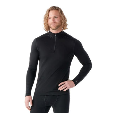 Smartwool Classic All-season Merino Base Layer 1/4 Zip Black