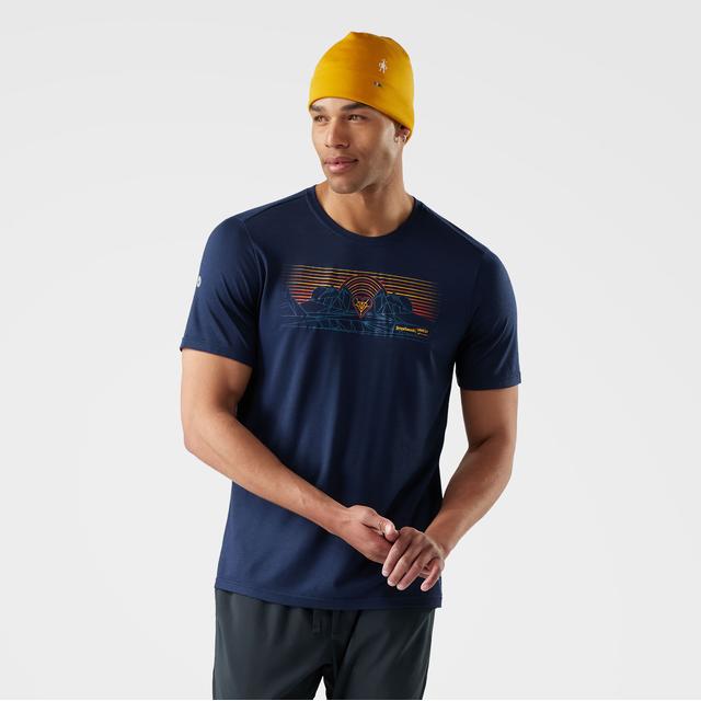 Smartwool Mountain Sunrise Active Short Sleeve Graphic T-shirt Deep Navy Deep Navy