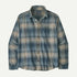 Patagonia Long Sleeved Lightweight Fjord Flannel Shirt Melting Ombre: Summit Blue