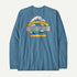Patagonia Mens Long Sleeved Great Waves Responsibili Tee Shore Blue