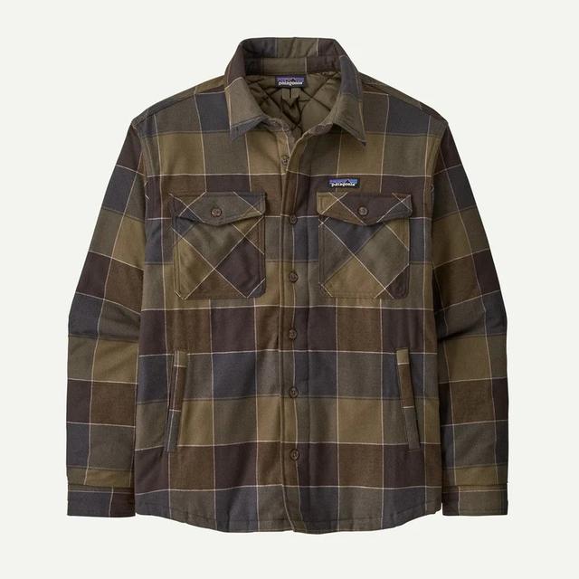 Patagonia Lightweight Insulated Fjord Flannel Shirt Basin Green
