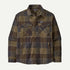 Patagonia Lightweight Insulated Fjord Flannel Shirt Basin Green