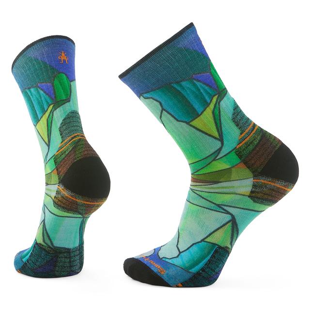 Smartwool Unisex Hike Mirror Mountain Print Crew Socks Capri Capri