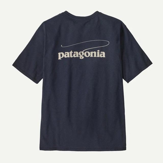 Patagonia Casting Logo Responsibilitee Smolder Blue