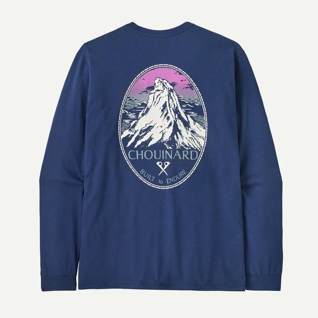 Patagonia Long Sleeved Chouinard Crest Responsibilitee Clement Blue