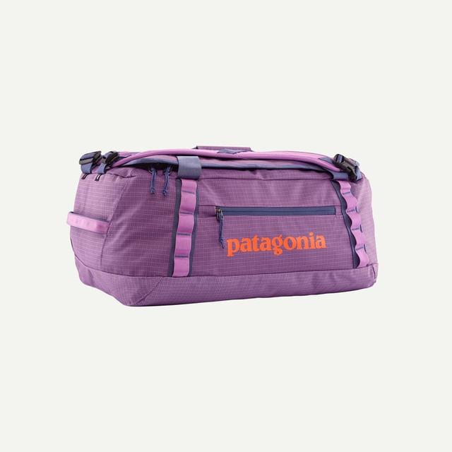 patagonia duffel bag 60l sale Black Hole Worn Wear resistant 100% recycled polyester ripstop with a matte Travel & Carry-on Duffel Bags