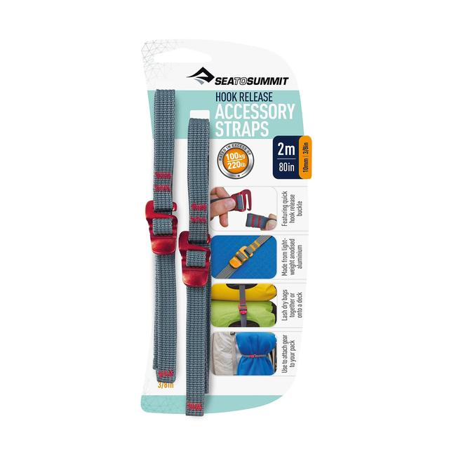 Sea To Summit Acc. Straps W Hook Release (Pair) 10 Mm / 3/8" Webbing