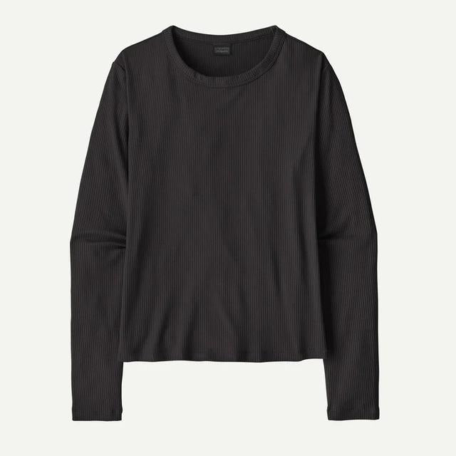 Patagonia Long Sleeved Rib Knit Top Black