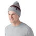 Smartwool Unisex Fairisle Fleece Lined Beanie Hat Light Gray Heather