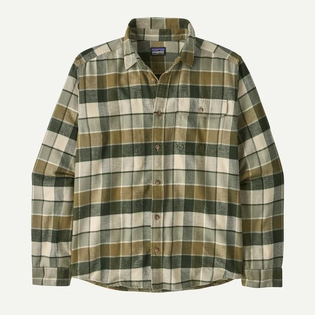 Patagonia メンズ・ロングスリーブ・ライトウェイト・フィヨルド・フランネル・シャツ Old Growth Green