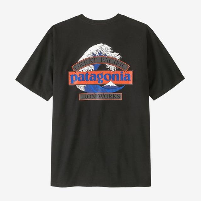 Patagonia Mens Great Waves Responsibili Tee Black