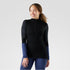 Smartwool Intraknit Thermal Merino Base Layer Colorblock 1/4 Zippers Top Black/Charcoal Heather