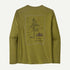 Patagonia L/s Cap Cool Daily Graphic Shirt - Lands Graze Green