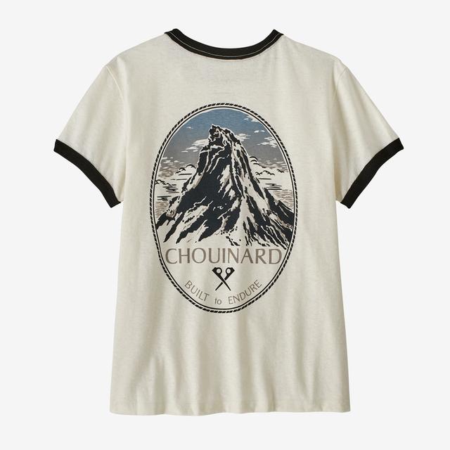 Patagonia Chouinard Crest Ringer Responsibili-tee Birch White