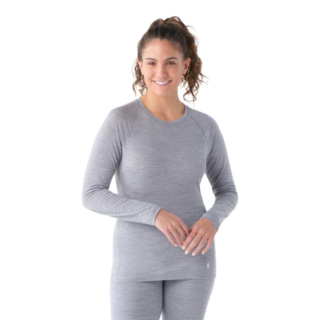 Smartwool Classic All-season Merino Base Layer Long Sleeve Top Light Gray Heather