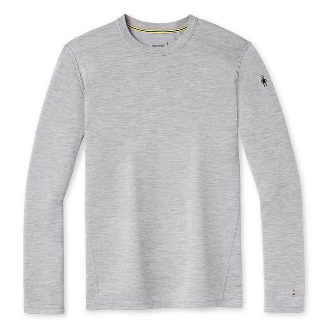 Smartwool Classic Thermal Merino Base Layer Crew Top Light Gray Heather