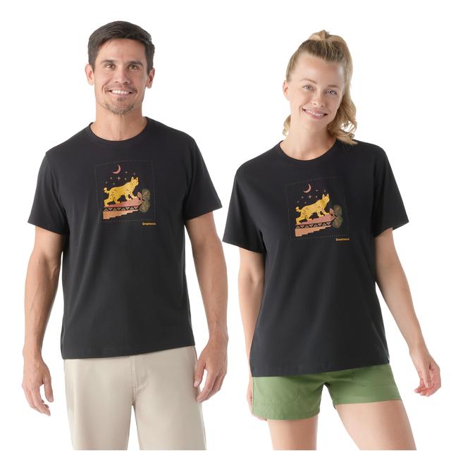 Smartwool Nightfall In The Forest Graphic Short Sleeve Tee Black