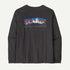 Patagonia Long Sleeved Fitz Roy Foothills T Shirt Ink Black