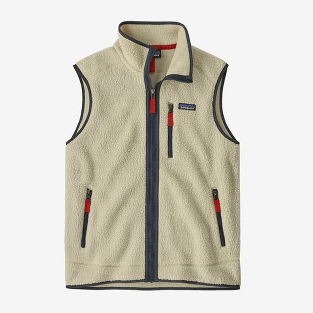 Patagonia Retro Pile Vest Pelican w/Smolder Blue