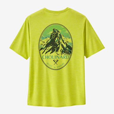 Patagonia Cap Cool Daily Graphic Shirt - Lands Chouinard Crest: Phosphorus Green X-Dye