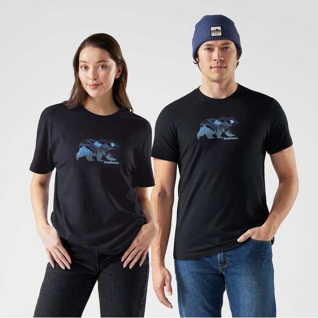Smartwool Unisex Bear View Short Sleeve Graphic Tee Black