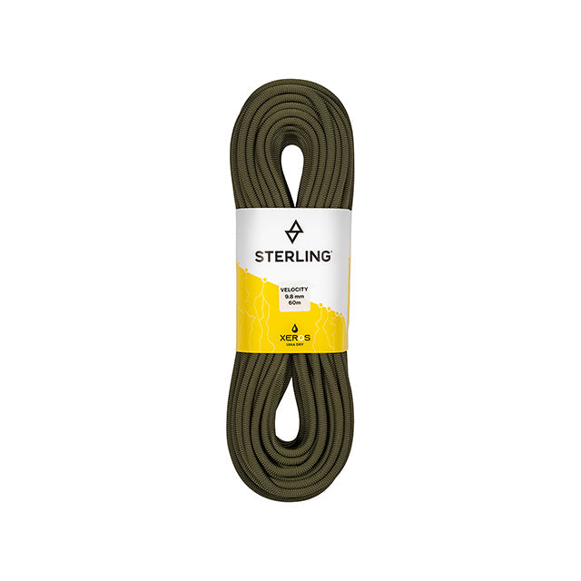 Sterling Rope Velocity 9.8 Olive Drab Xeros 70m