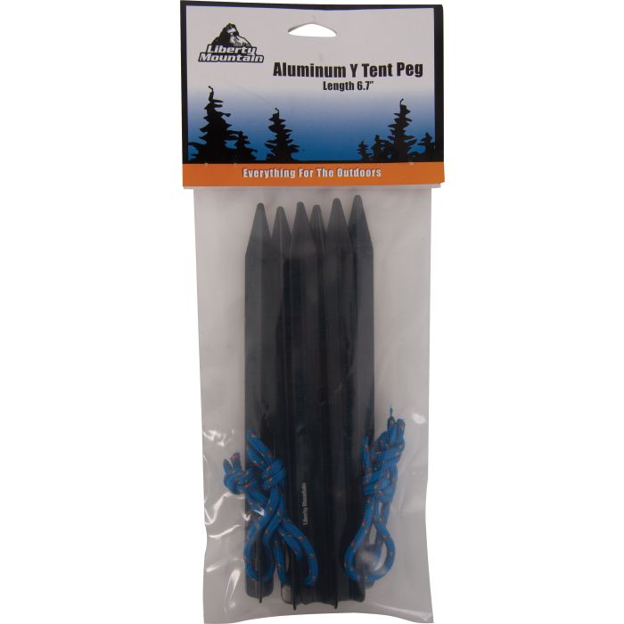 Liberty Mountain Alum Y Tent Peg 6.7" 6Pk