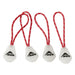 MSR Night Glow Zipper Pulls Red/White