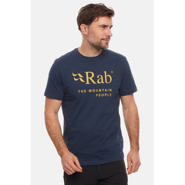 Rab Men's Stance Mountain Organic Cotton Tee Deep Ink
