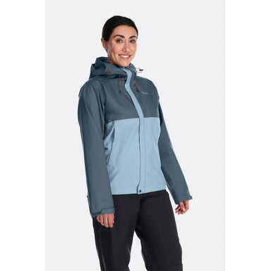Rab Women's Downpour Eco Waterproof Jacket Orion Blue/Citadel