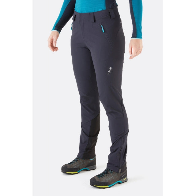 Rab Women's Ascendor AS Climbing Softshell Pants Ebony
