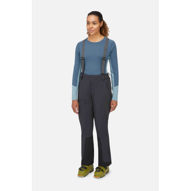 Rab Women's Khroma Ascendor Softshell Pants Ebony (Graphene)