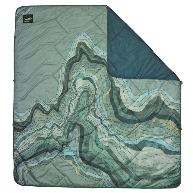 Argo Blanket, Double - Sage Topo Wave