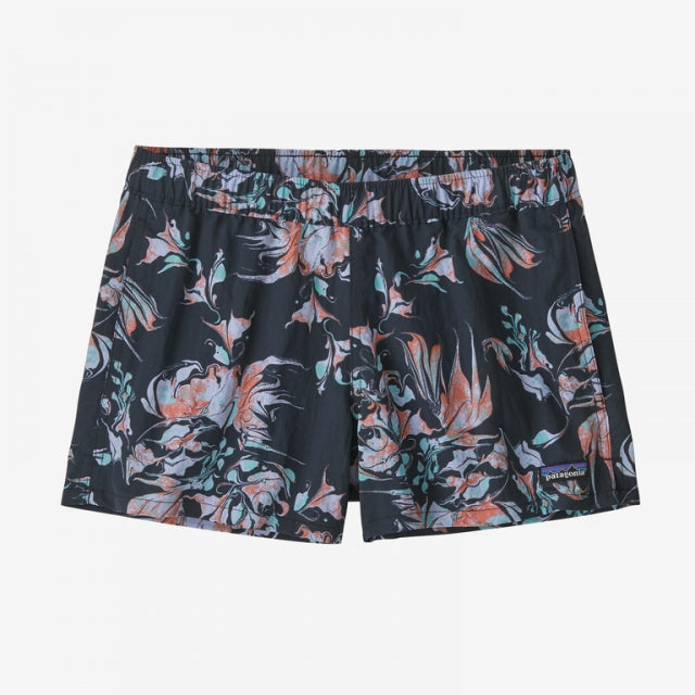 Patagonia Women's Barely Baggies Shorts - 2 1/2 in. Swirl Floral: Pitch Blue