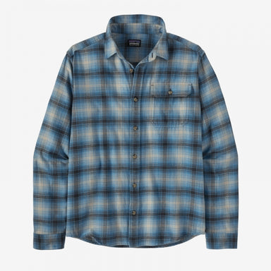 Patagonia Men's L/S LW Fjord Flannel Shirt Avant: Blue Bird