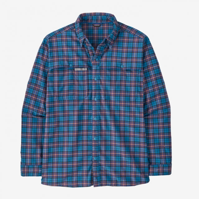 Patagonia Men's Early Rise Stretch Shirt On the Fly: Anacapa Blue