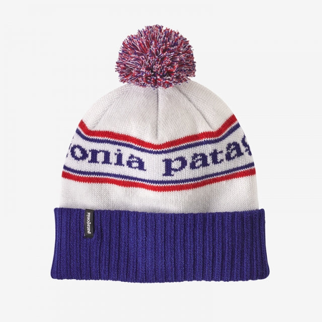 Patagonia Powder Town Beanie Park Stripe: Viking Blue
