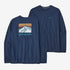 Patagonia Men's L/S Line Logo Ridge Responsibili-Tee agom Blue / L