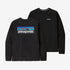 Patagonia Men's L/S P-6 Logo Responsibili-Tee Black
