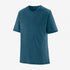 Patagonia Men's Cap Cool Merino Blend Shirt Wavy Blue